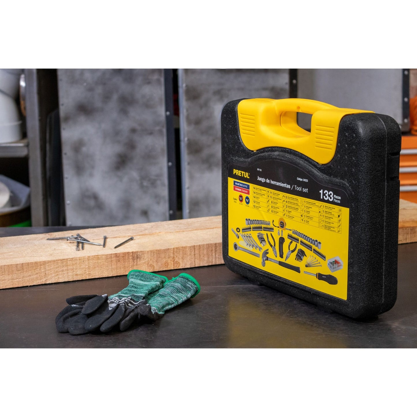 Juego de 133 herramientas, pretul 24223